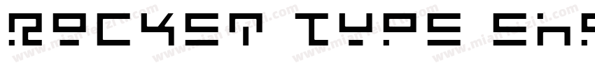 Rocket Type Shadow字体转换